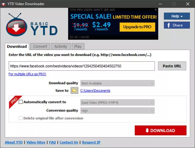 YTD Video Downloader