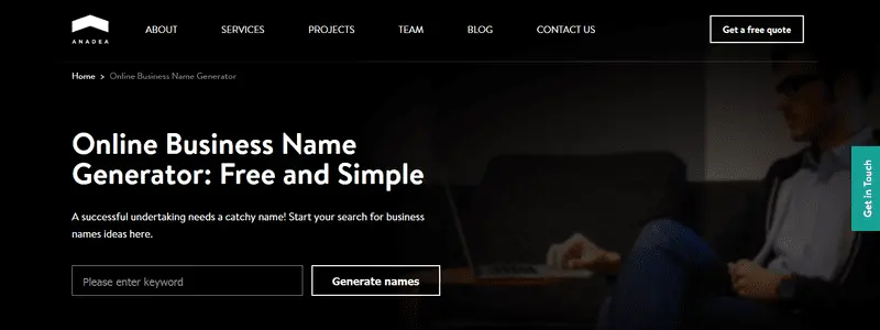 Anadea Business Name Generator