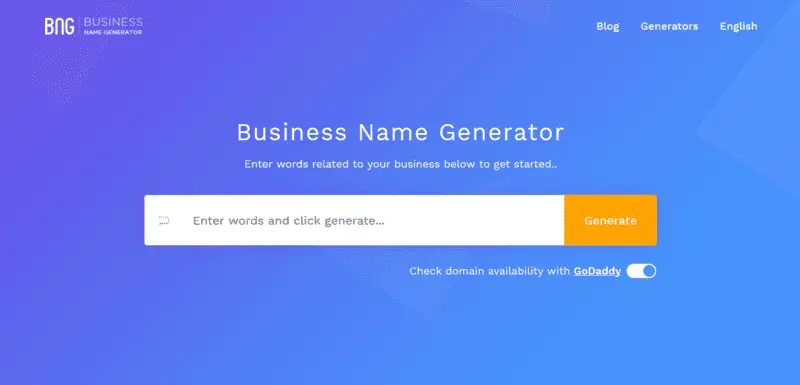 Business Name Generator (BNG)