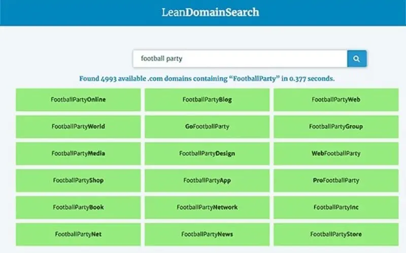 Lean Domain Search