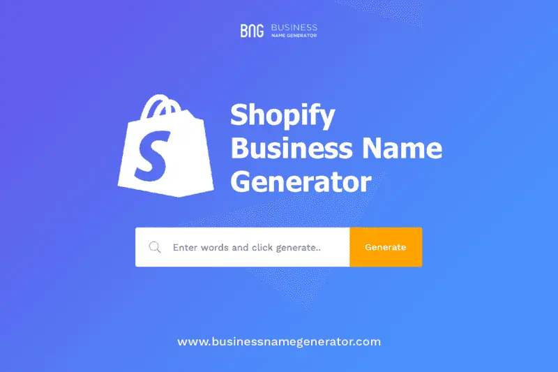 Shopify Business Name Generator