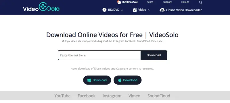 VideoSolo Online Downloader